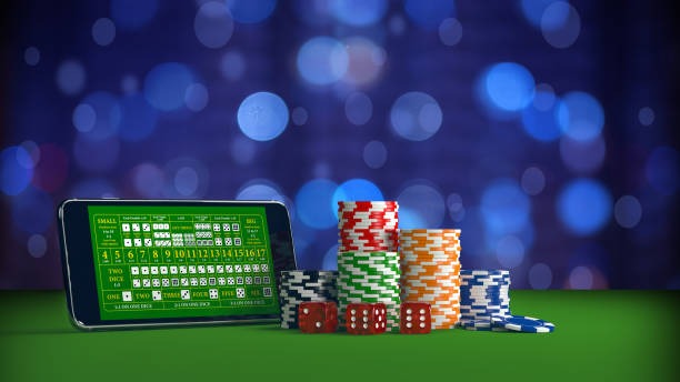 Live dealer studio with blackjack tables at dinda77